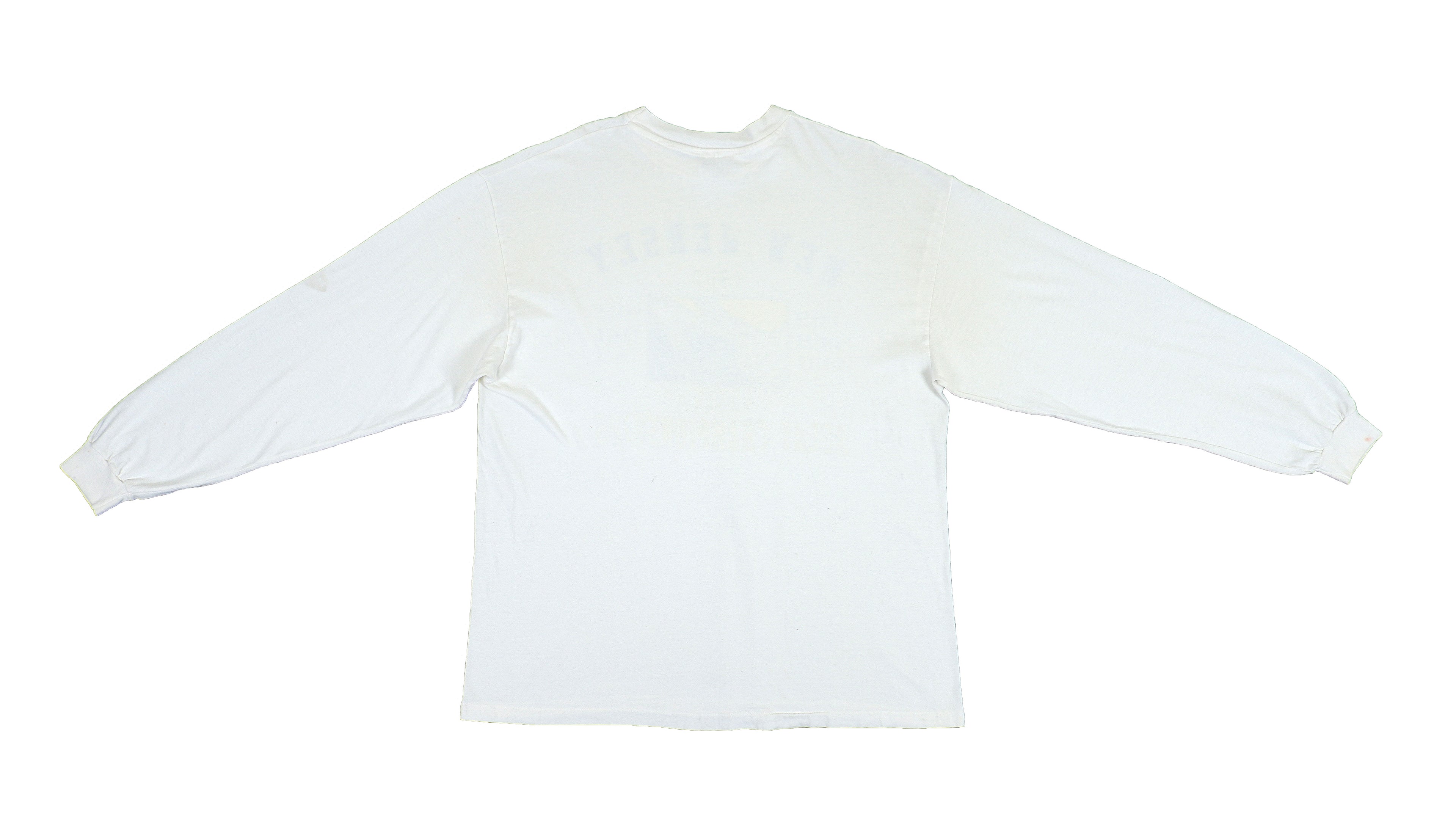 Vintage - White NJSIAA - Winter Track Long-sleeve Shirt 1992 Medium Vintage Retro