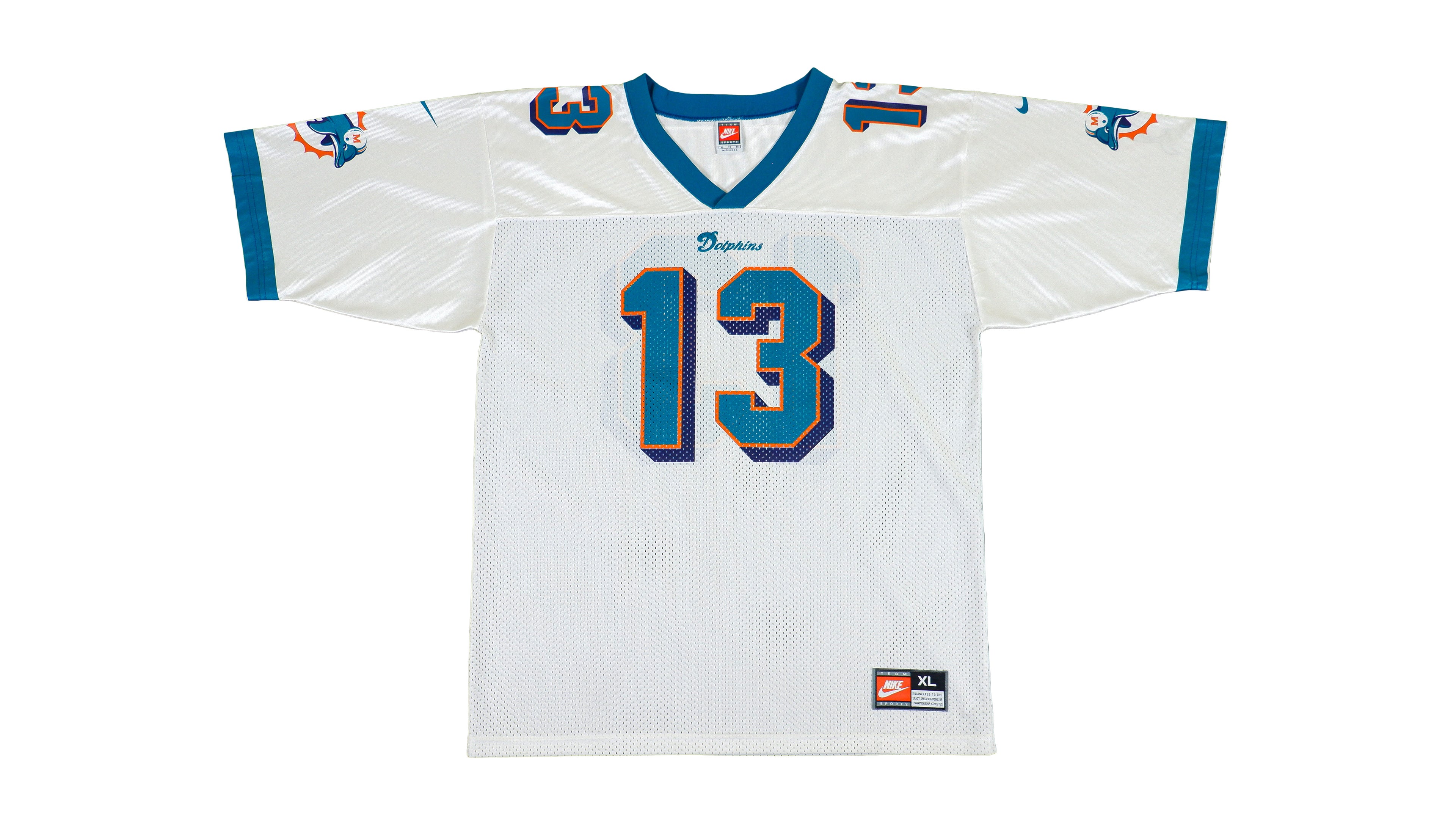 Nike - Miami Dolphins Marino #13 Jersey 1980s Large Vintage Retro Football