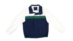 Nautica - Blue, White & Green Spell-Out Jacket 1990s Small Vintage Retro