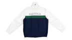 Nautica - Blue, White & Green Spell-Out Jacket 1990s Small Vintage Retro