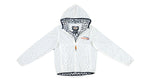Harley Davidson - White Patterned Hooded Jacket X-Small