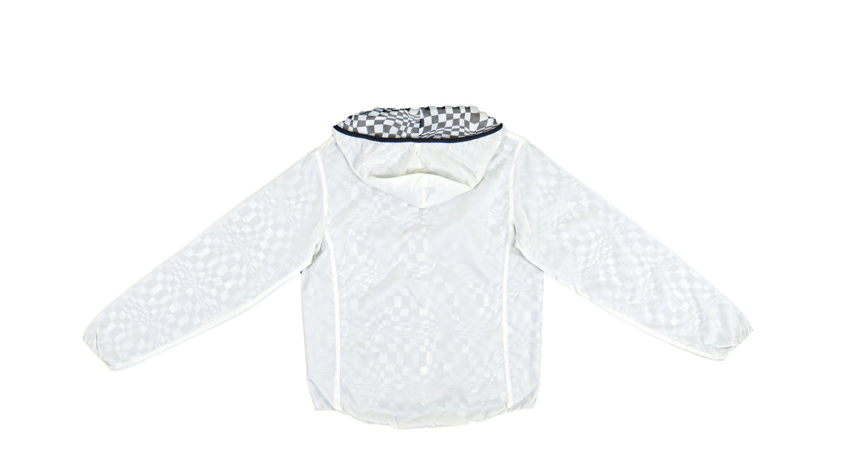 Harley Davidson - White Patterned Hooded Jacket X-Small Vintage Retro