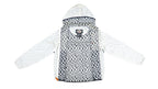 Harley Davidson - White Patterned Hooded Jacket X-Small Vintage Retro