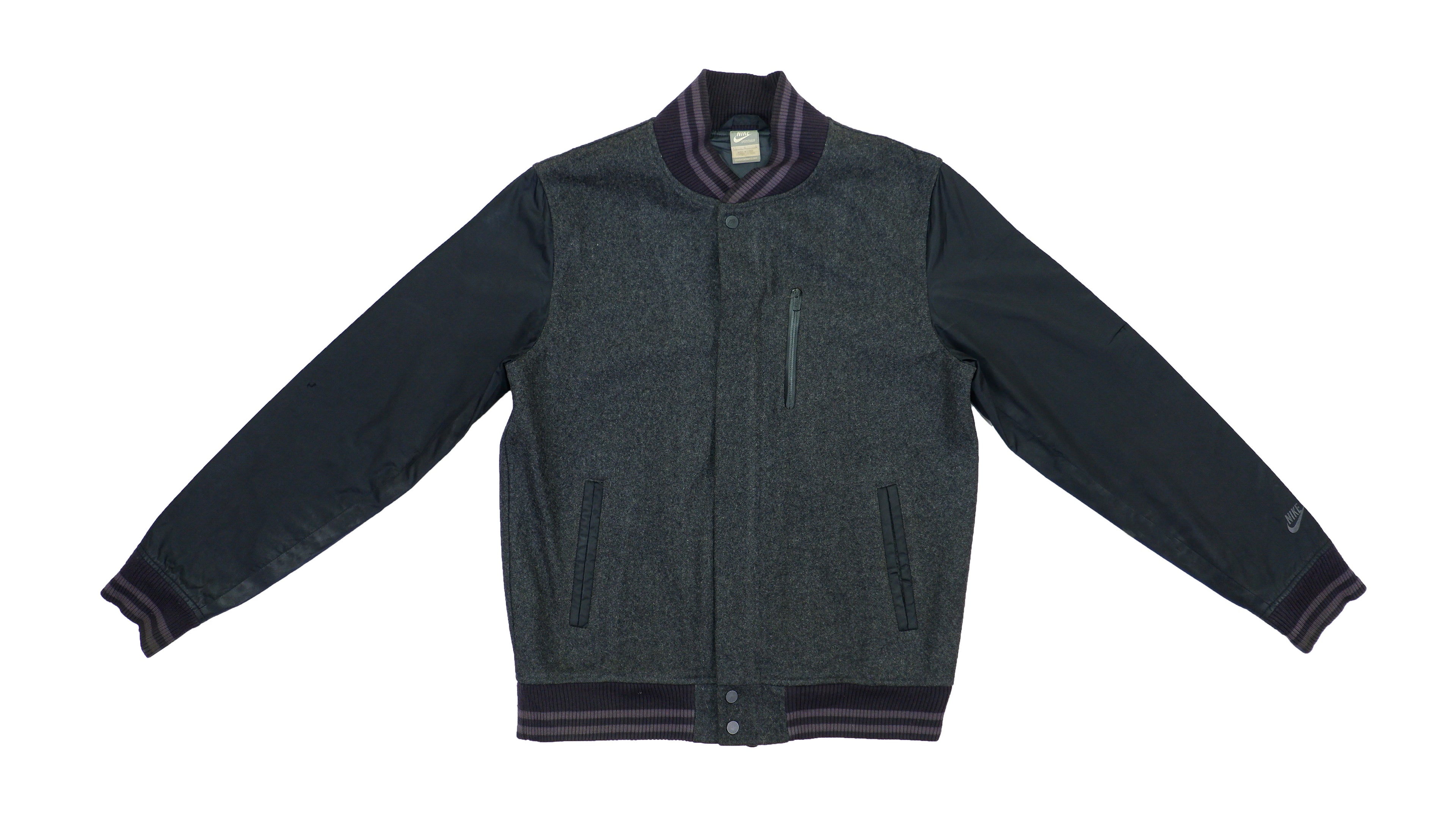 Nike - Grey Harrington Jacket 1990s Medium Vintage Retro