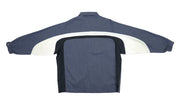 Nike - Grey & White Button Up Windbreaker 1990s X-Large Vintage Retro