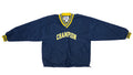 Champion - Blue Spell-Out Pullover 1990s X-Large Vintage Retro