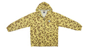 D&G - Yellow Patterned Hooded Windbreaker 1990s Medium Vintage Retro