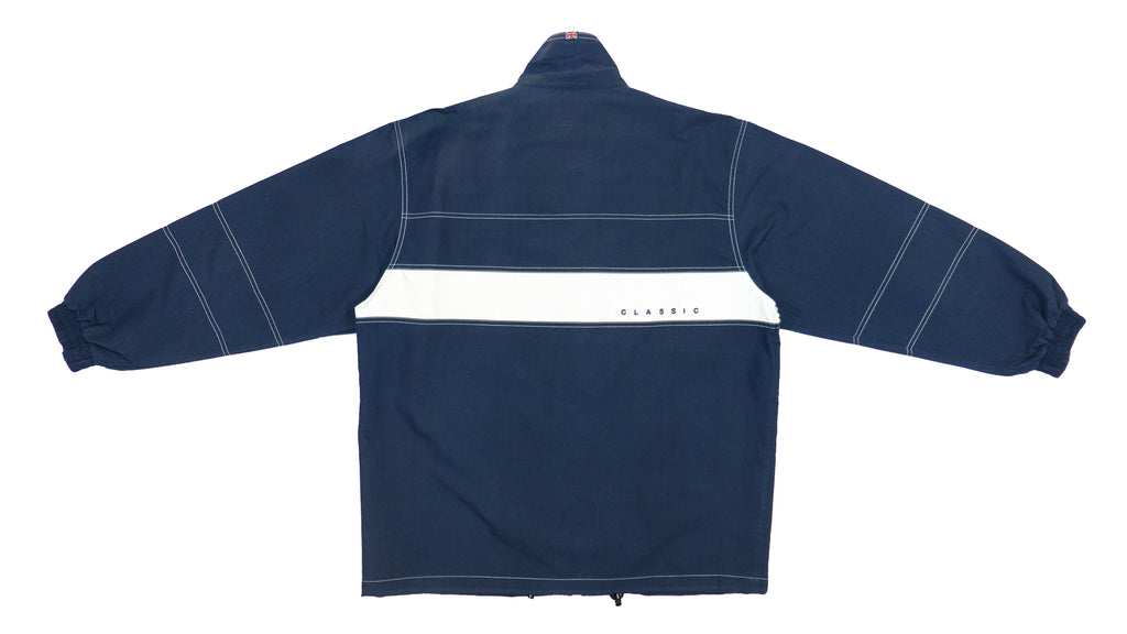 Reebok - Dark Blue Classic Windbreaker 1990s Large Vintage Retro