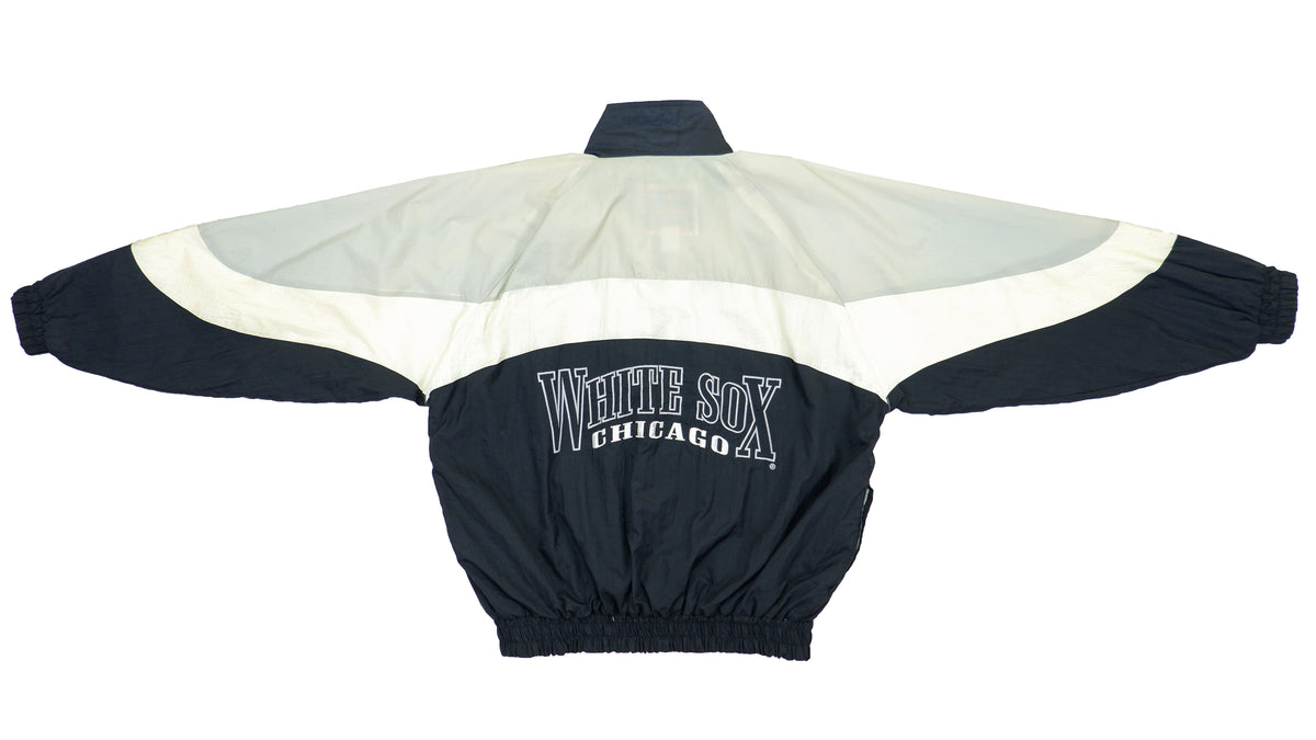 MLB (Logo 7) - Chicago White Sox Spell-Out Windbreaker 1990s X-Large Vintage Retro