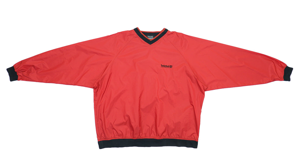 Timberland - Red Pullover Jacket 1990s X-Large Vintage Retro