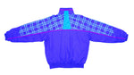 FILA - Blue Patterned Zip-Up Windbreaker 1990s Large Vintage Retro
