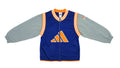 Adidas - Blue & Grey Big Logo Track Jacket 1990s Medium Vintage Retro