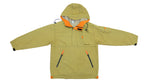 Champion - Yellow 1/4 Zip Hooded Windbreaker 1990s Medium