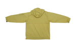 Champion - Yellow 1/4 Zip Hooded Windbreaker 1990s Medium Vintage Retro