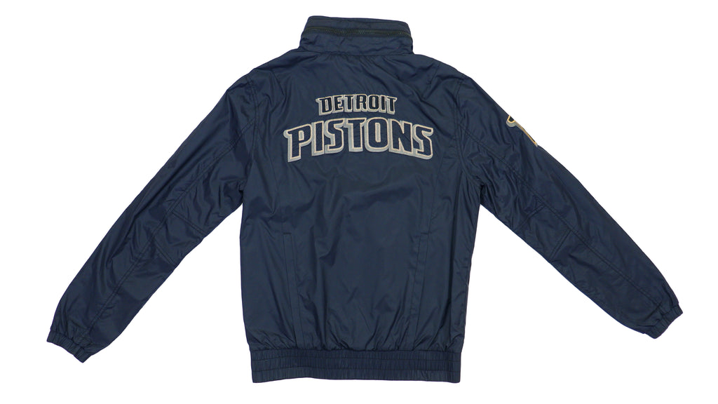 NBA - Detroit Pistons Black Windbreaker 2000s Small Vintage Retro Basketball