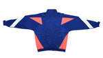 Nike - Blue & Orange Color Block Track Jacket 1980s Large Vintage Retro