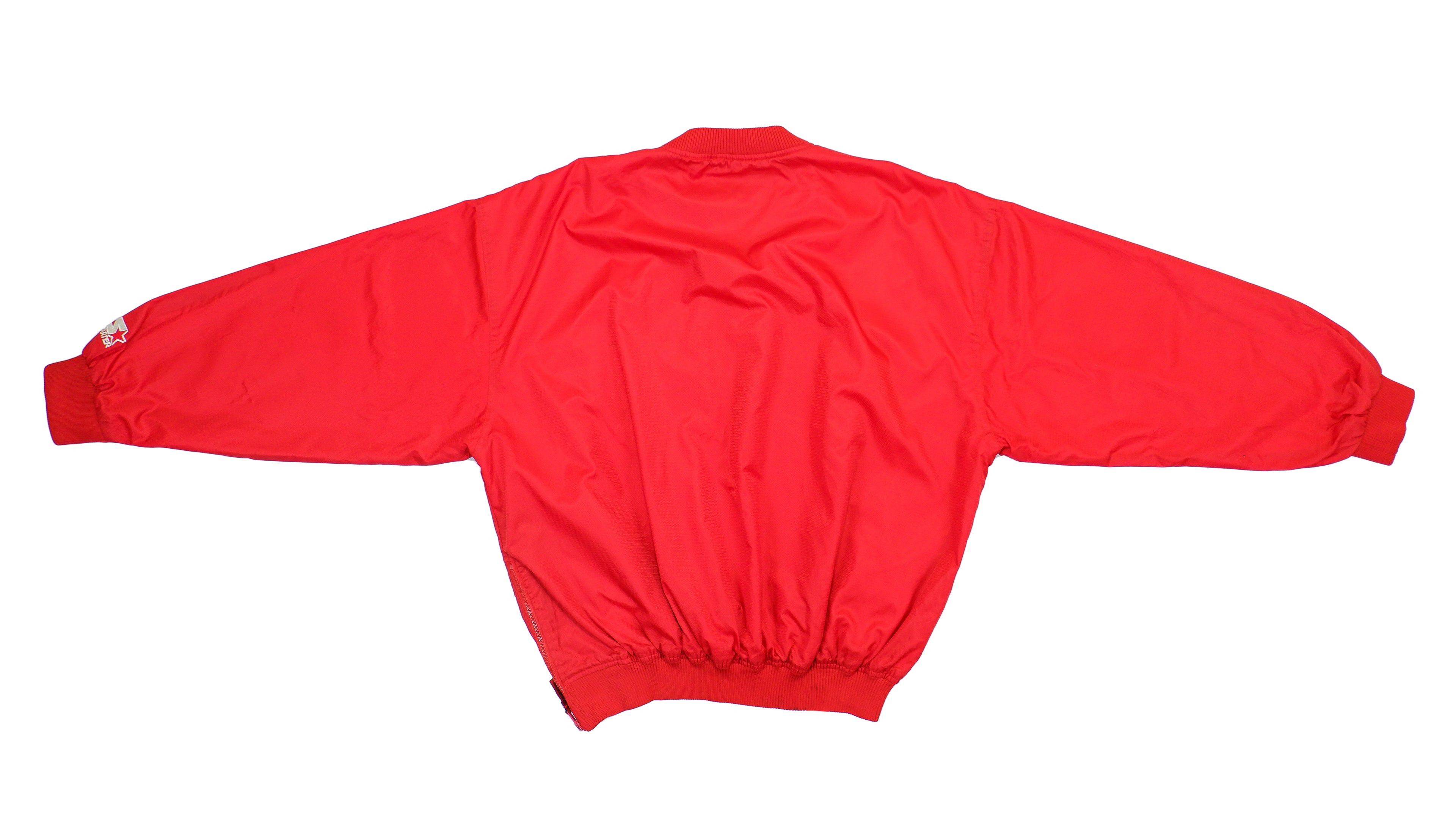 Starter - Red Spell-Out Pullover Jacket 1990s X-Large Vintage Retro