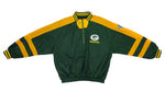 NFL (Pro Player) - Green Bay Packers 1/4 Zip Windbreaker 1990s X-Large Vintage Retro Football