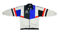 Le Coq Sportif - Grey, Black and Blue Spell-Out Track Jacket 1990s Large Vintage Retro