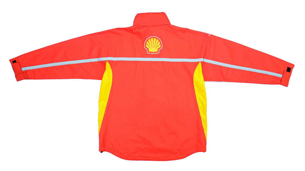 Vintage (Shell) - Red with Yellow Big Logo Jacket 1990s Large Vintage Retro