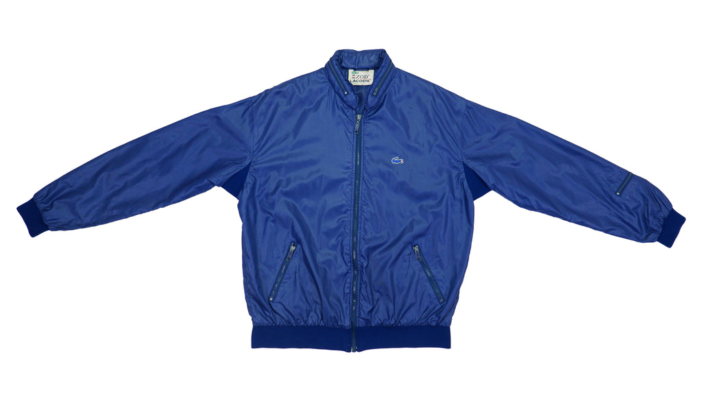 Lacoste - Navy Blue Jacket 1990s Large Vintage Retro