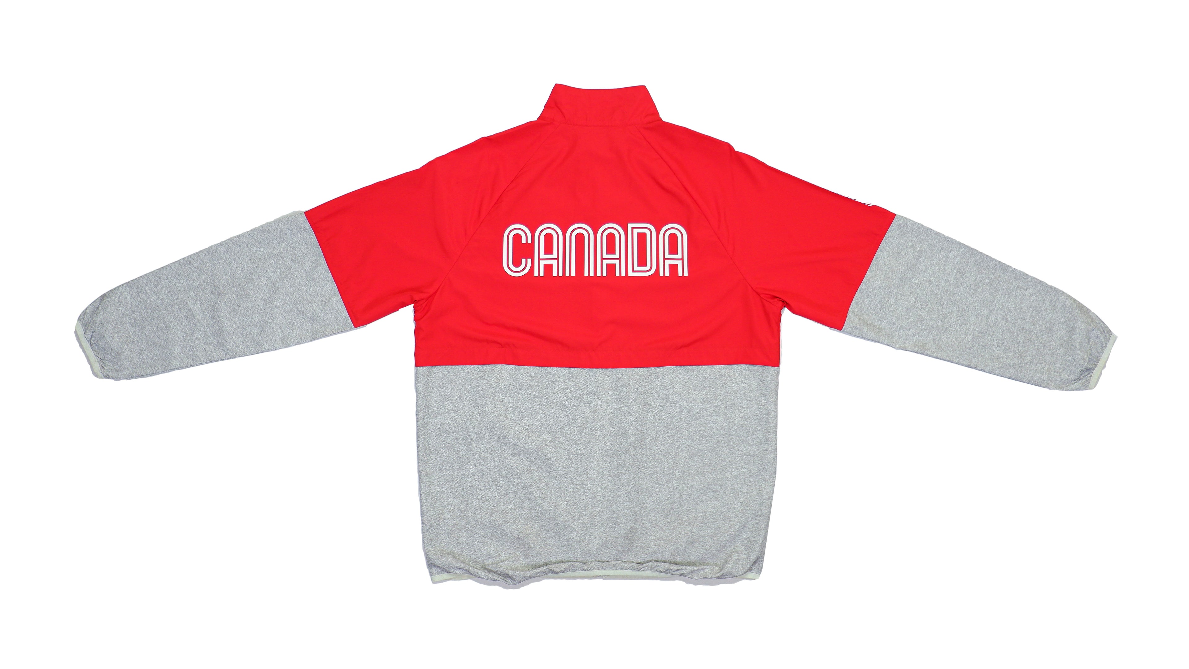 Vintage - Grey & Red Canada Spell-Out Jacket Large Vintage Retro