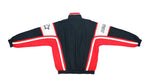 Starter - Black & Red Colorblock Spell-Out Windbreaker 1990s Large Vintage Retro