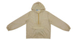 Lacoste - Beige IZOD 1/4 Zip Hooded Jacket 1990s Medium