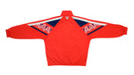 Diadora - Red Taped Logo Track Jacket 1990s Large Vintage Retro