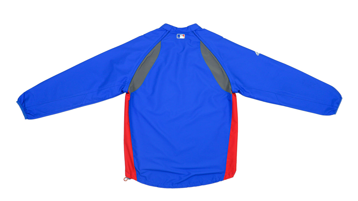 MLB (Majestic) - Chicago Cubs 1/4 Zip Jacket 1990s Medium Vintage Retro Baseball