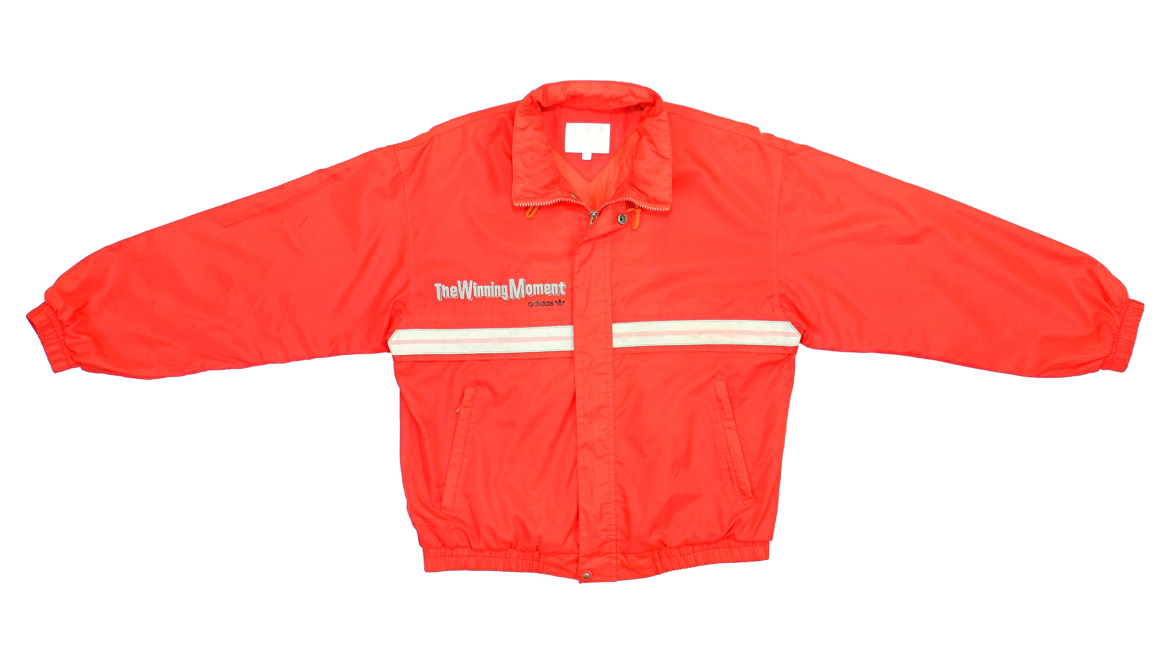 Adidas - Red The Winning Moment Windbreaker 1990s Medium Vintage Retro