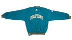 Starter - Miami Dolphins 1/4 Zip Windbreaker 1990s Medium Vintage Retro Football