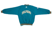 Starter - Miami Dolphins 1/4 Zip Windbreaker 1990s Medium Vintage Retro Football