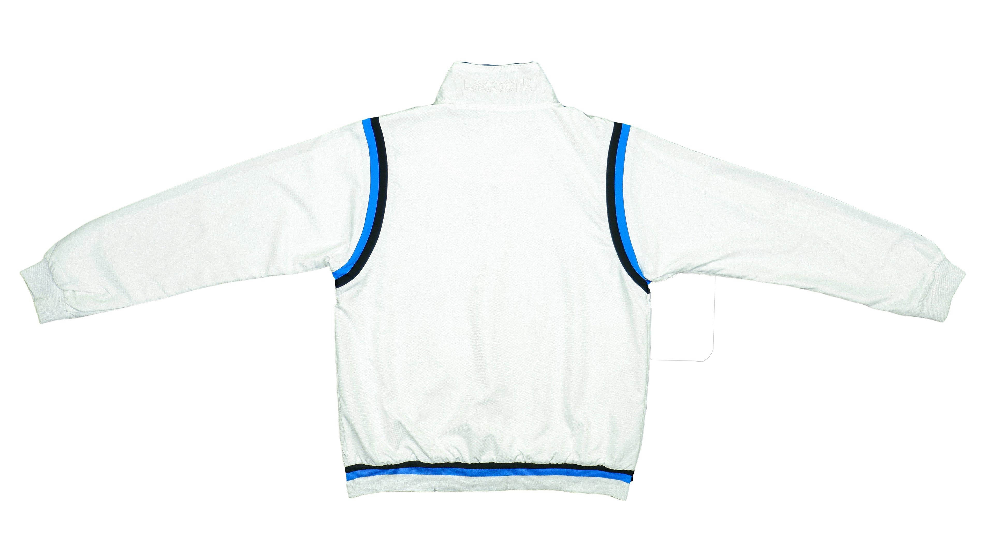 Lacoste - White Sport Windbreaker 1990s Small Vintage Retro