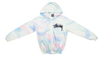 Stussy - White Pastel Spell-Out Hooded Windbreaker Small Vintage Retro