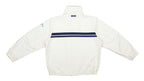 Nautica - Beige with Blue Competition Sailing Jacket 1990s Large Vintage Retro