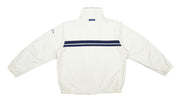 Nautica - Beige with Blue Competition Sailing Jacket 1990s Large Vintage Retro