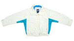 Columbia - White with Blue Windbreaker 1990s Large