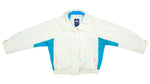 Columbia - White with Blue Windbreaker 1990s Large Vintage Retro