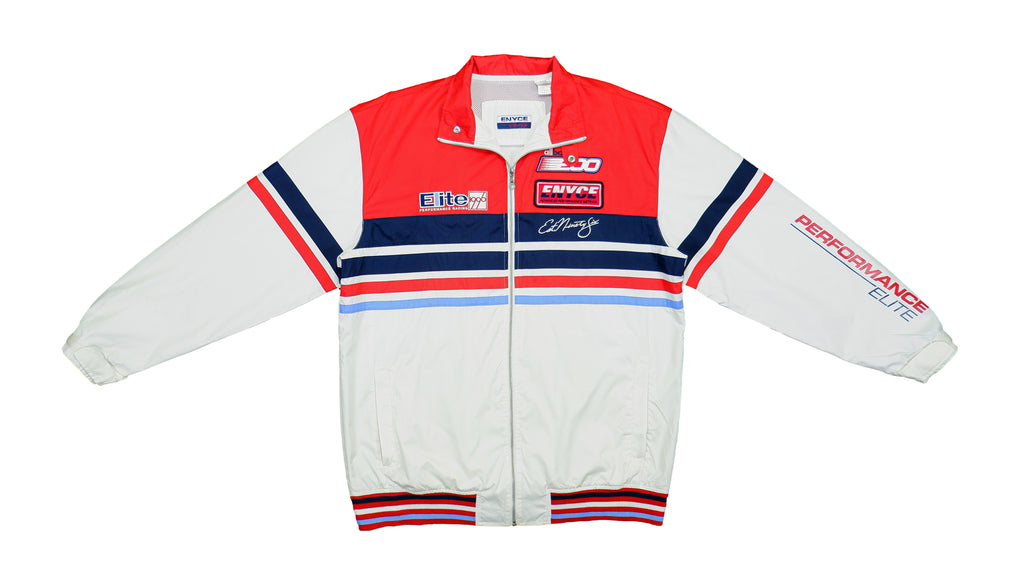 Vintage (Enyce) - White & Red Racing Jacket 1990s Large Vintage Retro