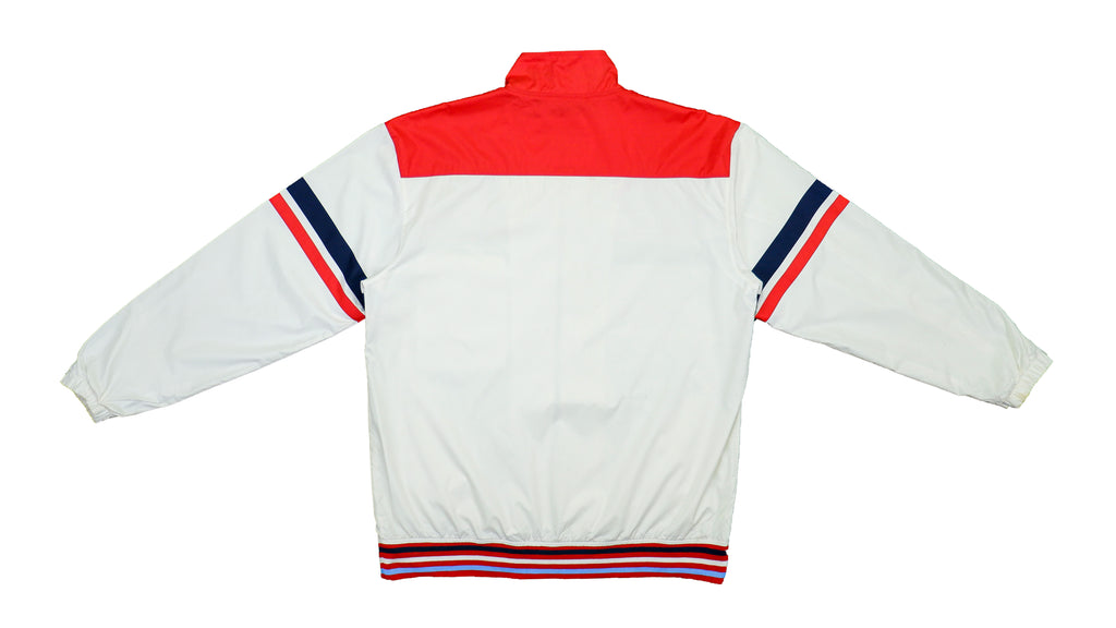 Vintage (Enyce) - White & Red Racing Jacket 1990s Large Vintage Retro