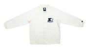 Starter - White Button Up Big Logo Windbreaker 1990sLarge Vintage Retro