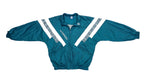 Umbro - Green with White Tape Logo Windbreaker 1990s Large Vintage Retro
