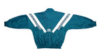 Umbro - Green with White Tape Logo Windbreaker 1990s Large Vintage Retro