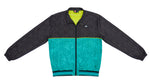 DC Shoes - Green & Black Patterned Windbreaker 1990s Large