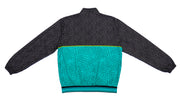 DC Shoes - Green & Black Patterned Windbreaker 1990s Large Vintage Retro