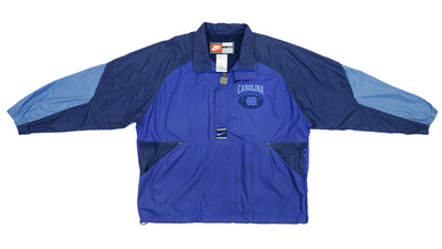 Nike - North Carolina Blue Colorblock 1/4 Zip Windbreaker 1990s X-Large
