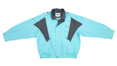 Ellesse - Baby Blue Denim Big Logo Jacket 1990s Large