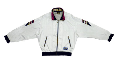 Kappa - White Bomber Jacket 1990s Large