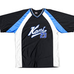 Karl Kani - Black & Blue Big Logo T-Shirt 1990s X-Large